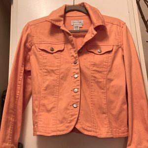 Light Orange Fitted Jacket